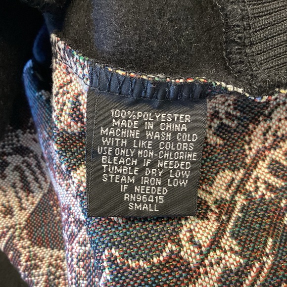 NWT Rebel Vengeance Grim Reaper Tapestry Style Bomber Jacket - Black - S - Picture 9 of 9